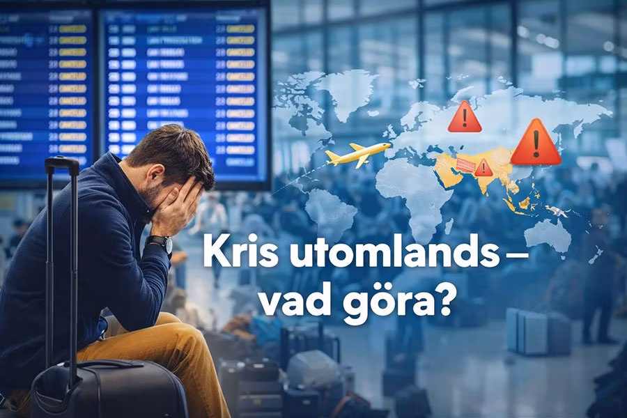 Kris utomlands – vad gör du om flyg ställs in eller en kris uppstår?