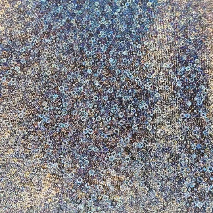 Stretch metallic, Holo Silver Bubble
