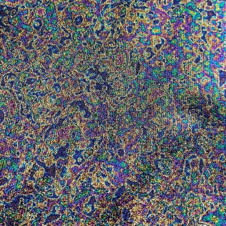Stretch Metallic, Rainbow Oil Bubble
