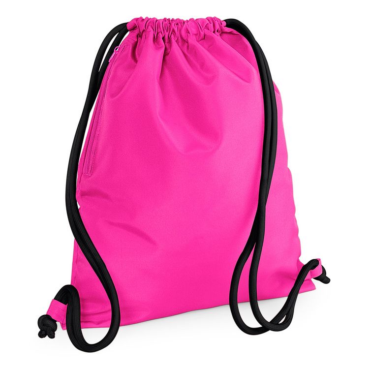Gympapåse deluxe, Fuchsia med svarta snören