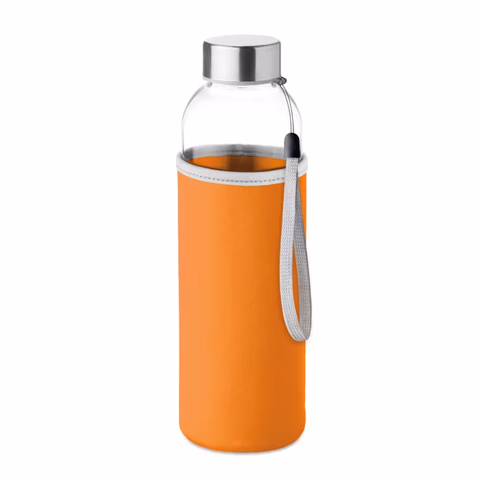 Glasflaska i neopren, Orange