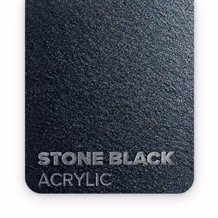 Akryl STONE Svart ZOOM