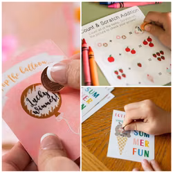 Silhouette Scratch-off stickers