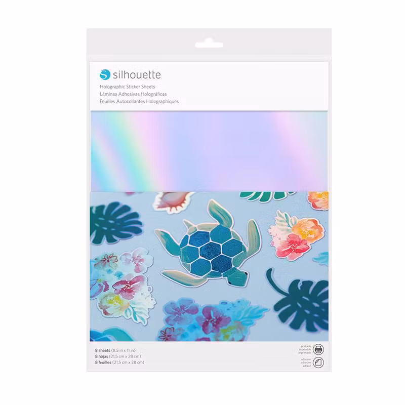 Silhouette Stickers Holographic