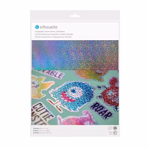 Silhouette Stickers Holographic Dots
