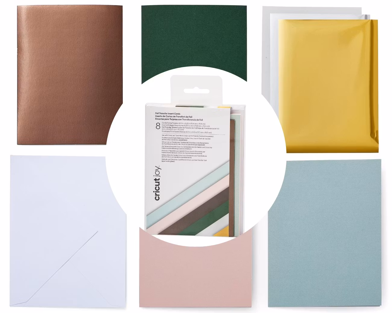 Cricut Insert Card FOIL 8-pack, Forest Grove