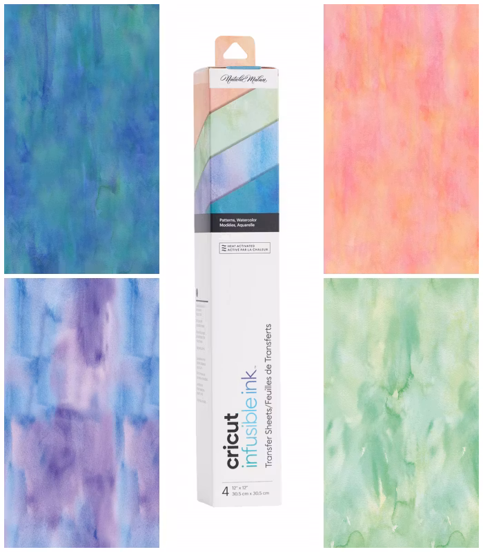 Infusible Ink Transfer Sheet 4-pack, Watercolor