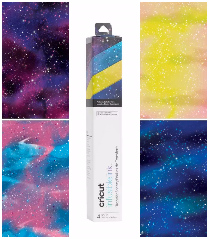 Infusible Ink Transfer Sheet 4-pack, Galactic Stars
