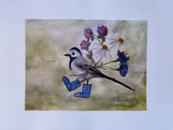 Hej lilla sädesärla. Mått A3