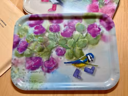 Blåmes med pelargon.