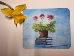 Pelargon, liten putsduk