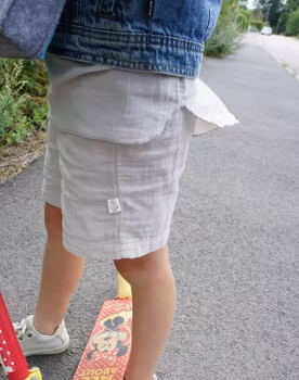 Shorts i muslin till pojkar och flickor