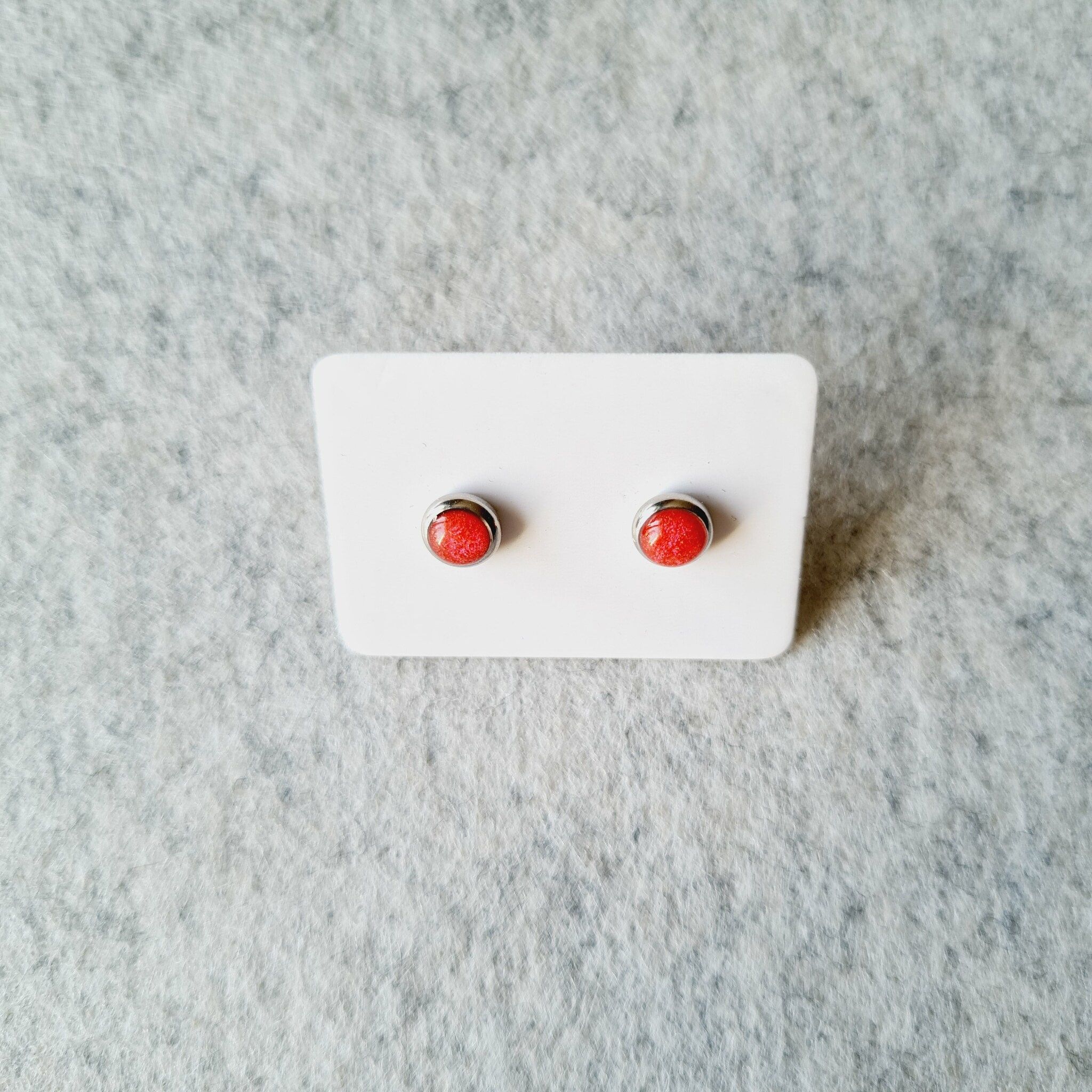 Örhänge MINI - rosa (6 mm)