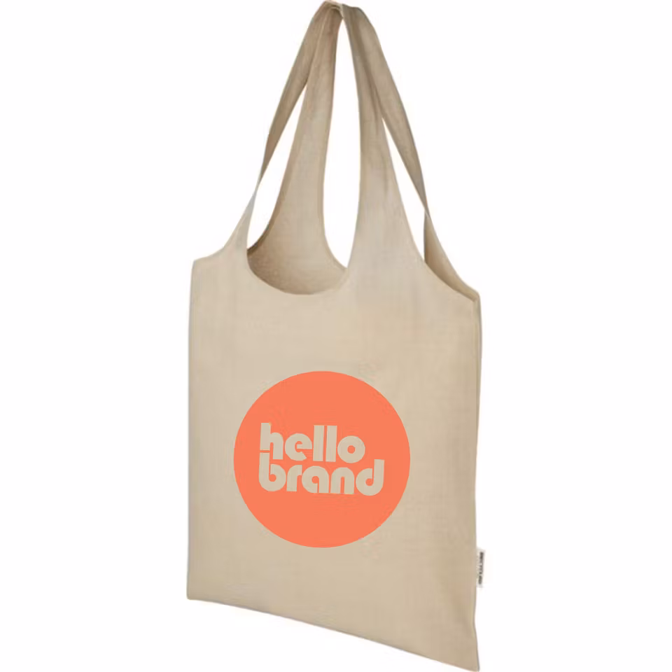 Tygväska i modern design, återvunnen