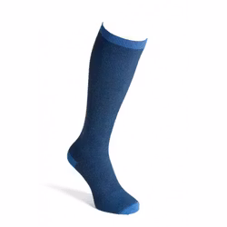 FUNQ.WEAR, Stödstrumpor bomull blå, DAZZLING DENIM