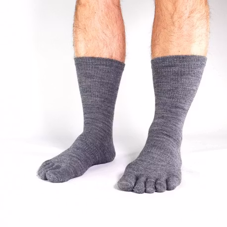 FUNQ.WEAR, Varma Tåstrumpor i Merinoull, Grå