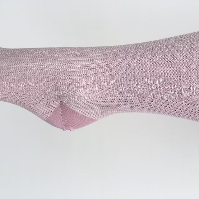Medisox, TREND Stjärna, STRUMPOR DAM, stödstrumpa Dimrosa/natur