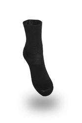 Medisox, PROSOX ankel, bomull tunn sula, Dam och Herr, Svart