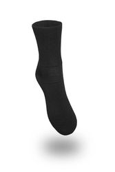Medisox, PROSOX ankel, bomull frottesula Dam och Herr, Svart