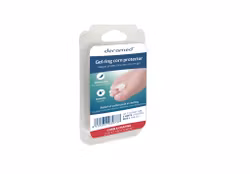 Silogel liktorns ring, 2 st. - Tåring gjord av mycket mjuk elastisk Deramed gel speciellt utformad för att skydda ryggdelen av tån