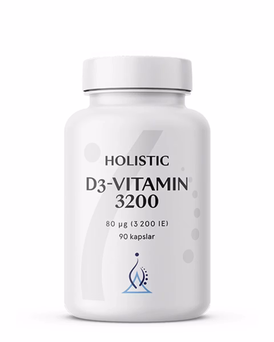 HOLISTIC, D3-VITAMIN 3200, 90 KAPSLAR