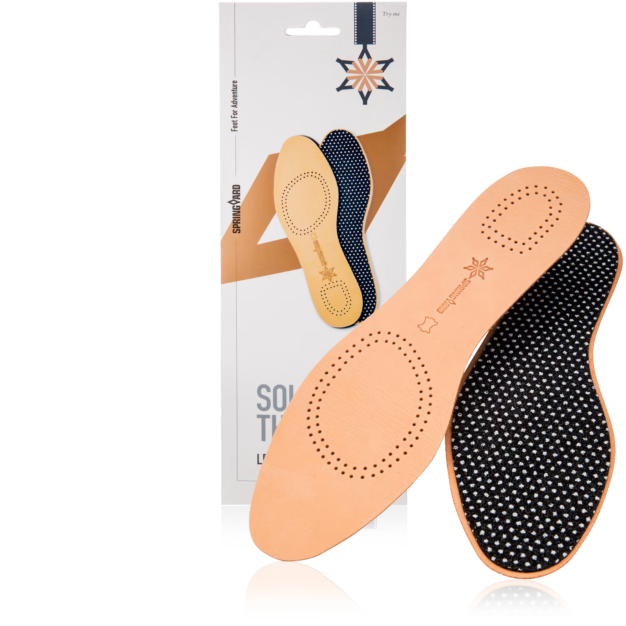 Springyard, LEATHER INSOLES platt sula