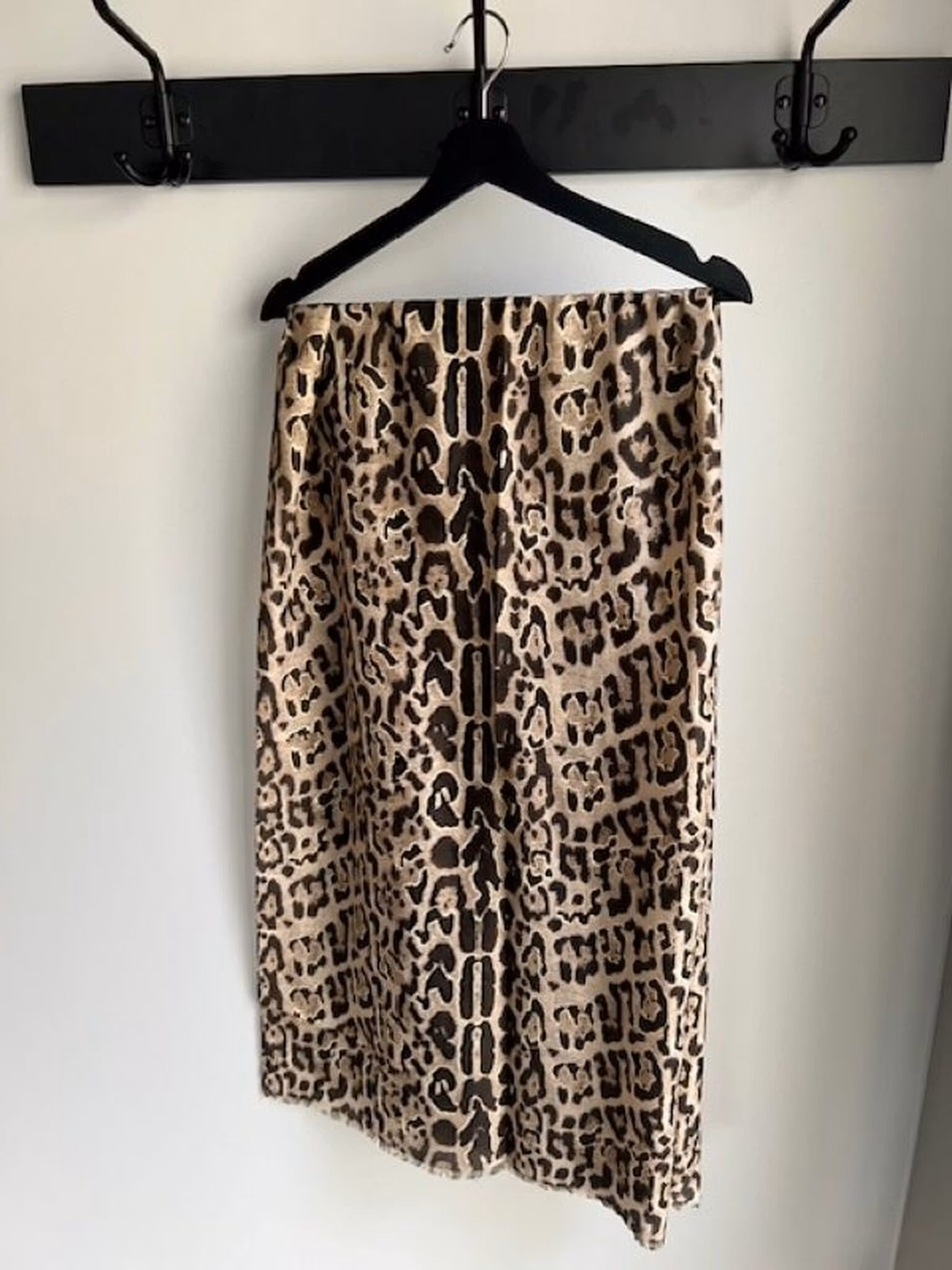 Sjal - Beige/Brun   (90x180 cm)