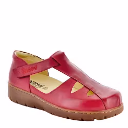Cinnamon - Pella mörkröd, extra bred sandal