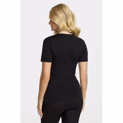 Damella - T-shirt i merinoull Victoria, black