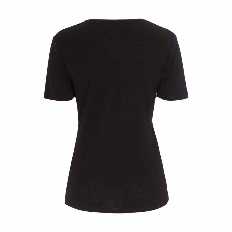 Damella - T-shirt i merinoull Victoria, black