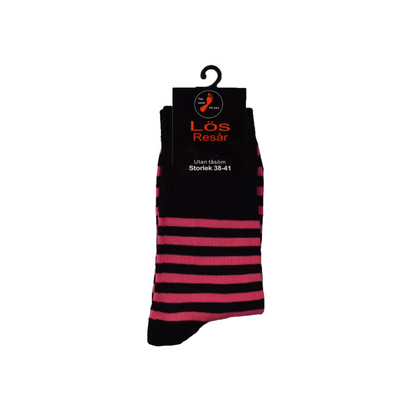 Markoma - Lös resår utan tåsöm randig - Bomull