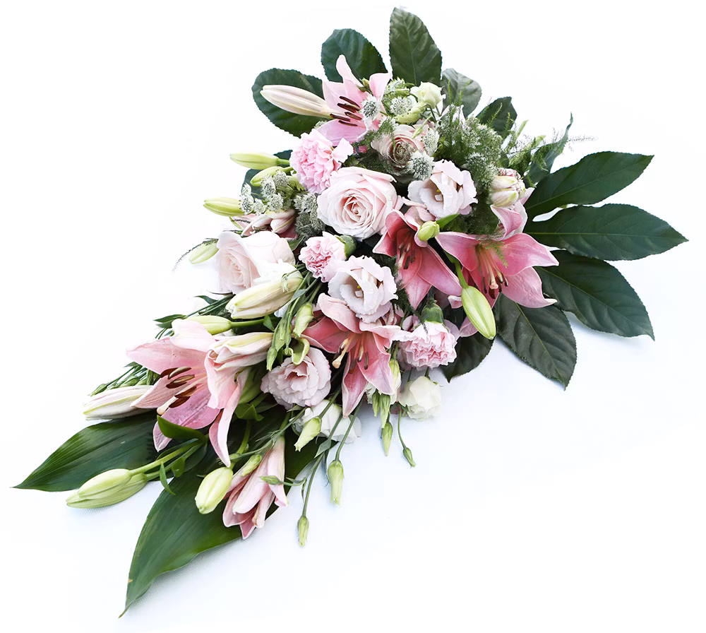 Lösbunden bukett i rosa perfektion