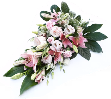 Lösbunden bukett i rosa perfektion