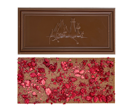 Organic Moomin Chocolate Little My – Mjölkchoklad 41% med hallon