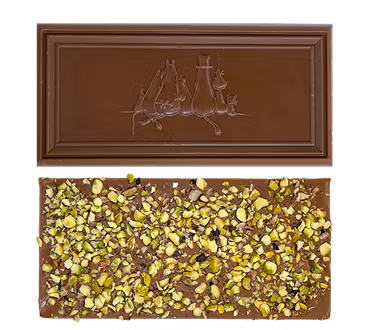 Organic Moomin Chocolate Moominmamma – Mjölkchoklad 41% med pistage och salt