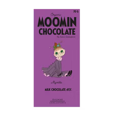Organic Moomin Chocolate Mymble – Naturell mjölkchoklad 41%