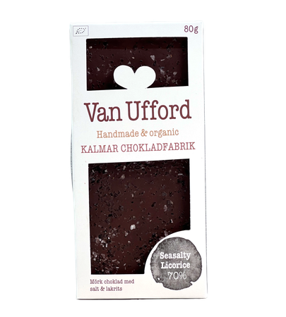Chokladkaka Seasalty licorice – Mörk choklad med lakrits och havssalt