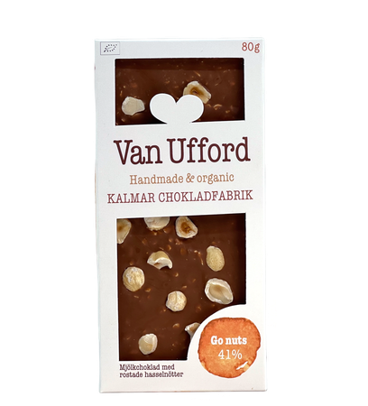 Chokladkaka Go nuts – Mjölkchoklad med rostade hasselnötter