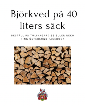 Björkved, 40 liter