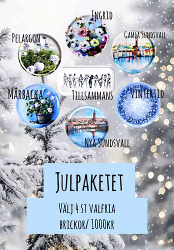 Julpaketet- 4 valfria brickor