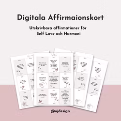 Digitala Affirmationskort -Selflove och Harmoni