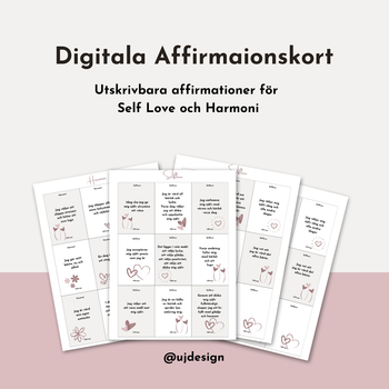 Digitala Affirmationskort -Selflove och Harmoni
