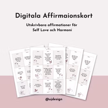 Digitala Affirmationskort -Selflove och Harmoni