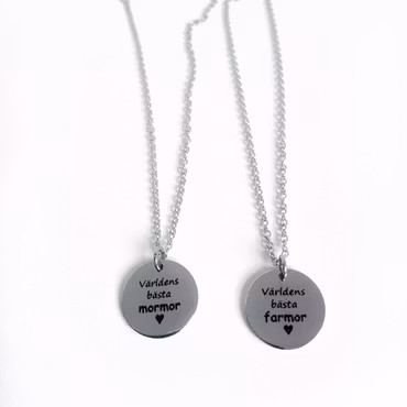 Världens bästa mormor, farmor - halsband