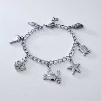 Berlockarmband – Havets skatter
