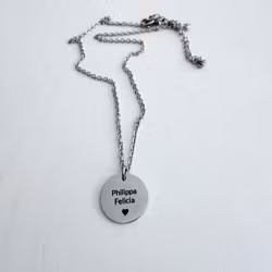 Halsband med namn