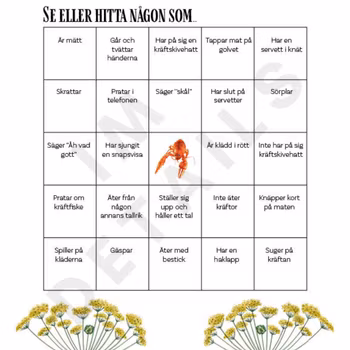 Lekar till kräftskiva
