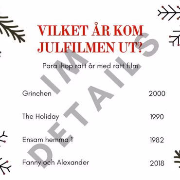 Jullekar till julafton