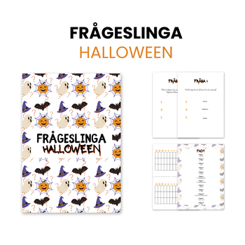 Frågeslinga till halloween för vuxna