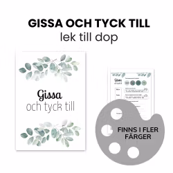 Gissa och tyck till - lek till dop
